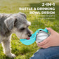 🐕50% OFF! 🐾 2-in-1 Portable Dog Water Bottle — Flips to a Bowl, Leak-Proof, Stainless Steel🎉