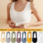 🎁🔥Last day sale 50% OFF⏳👍✨Cross Back Front Closure Wireless Posture Support Bra– All-Day Comfort, Breathable & Summer-Ready 💕