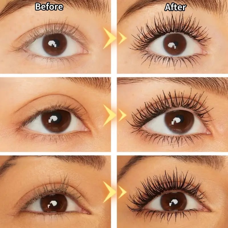 🥳BUY 1 GET 1 FREE:￡7.99!!💞50K+ SOLD!👁️✨ All-Day Beautiful Lashes, Smudge-Proof! Waterproof Fiber Mascara for Natural Volume💖