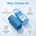 🔥Summer Hot Sale - BUY 1 GET 1 FREE!!⚡50K+ SOLD!❄️Cold Sweat Towel You Can Use Anywhere, Anytime! Reusable Soft Absorbent Cooling Portable