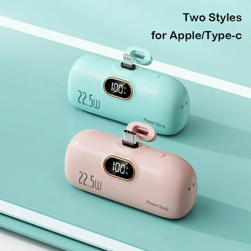 🔋✨FLASH SALE👍5000mAh Mini Portable Charger Power Bank for phone 2