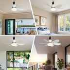 🌬️Surprise Price: Only £16.99!!🔥SmartBreez™ 40W LED Ceiling Fan Light – 20.5” Ultra-Quiet with Remote 🎯 | E27 + FREE B22 Adapter 🔌 | For Bedroom 😴, Kitchen 👩‍🍳 & Garage 🛠️ – UK Ready! 🇬🇧