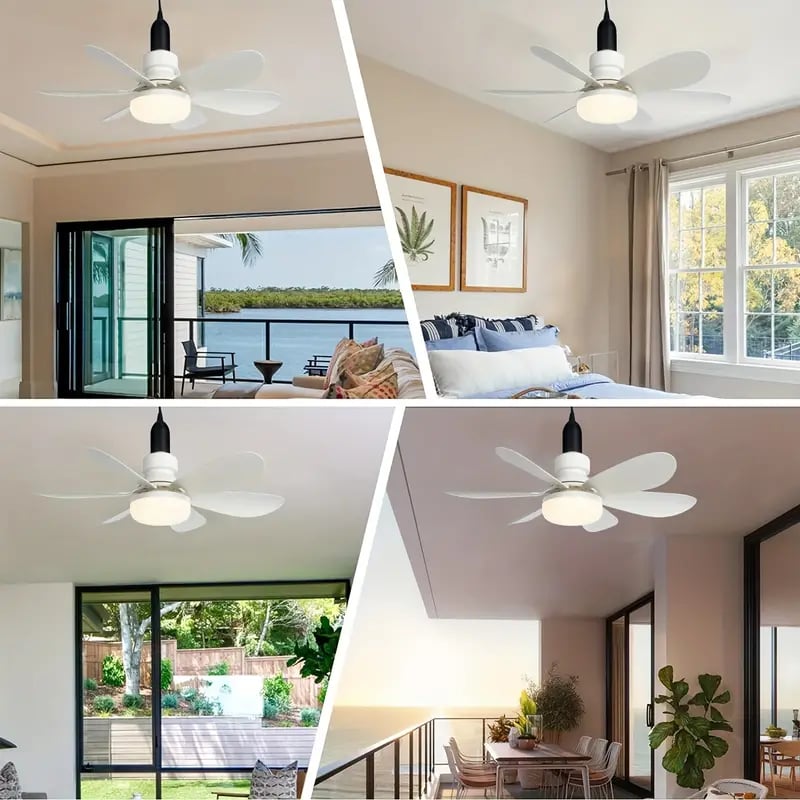 🌬️Surprise Price: Only £16.99!!🔥SmartBreez™ 40W LED Ceiling Fan Light – 20.5” Ultra-Quiet with Remote 🎯 | E27 + FREE B22 Adapter 🔌 | For Bedroom 😴, Kitchen 👩‍🍳 & Garage 🛠️ – UK Ready! 🇬🇧