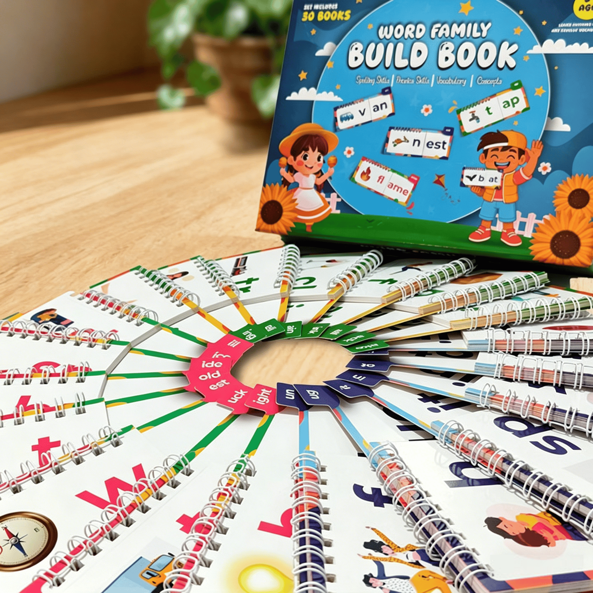 🥰Last Day Promotion - 49% OFF🌈📚 Read & Rhyme Flip-Book Set – 30 Educational Phonics Flip Books for Early Learning
