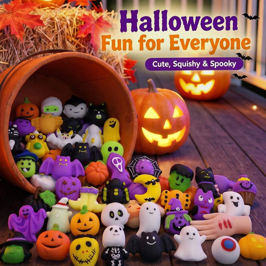 🎃 50% OFF! Halloween Squishy Toy Set🪄Washable & Reusable🧹Party Favors & Trick-or-Treat 👻