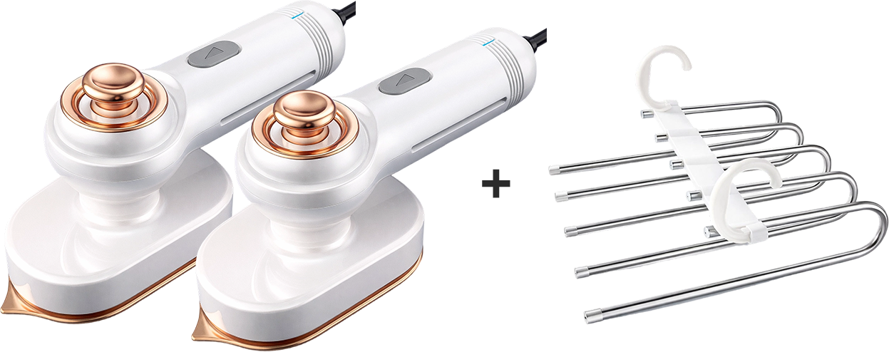 🥳2026 HOT SALE💞50K+ SOLD!💥🧺💨 50% OFF! Steam Iron & Steamer 2-in-1 – Kills 99.99% mites & bacteria. 5s preheat, 150ml tank. Ceramic plate, even heat. Safe for silk to cotton. Your fabric care essential. 🛡️🌿