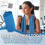 🔥Summer Hot Sale - BUY 1 GET 1 FREE!!⚡50K+ SOLD!❄️Cold Sweat Towel You Can Use Anywhere, Anytime! Reusable Soft Absorbent Cooling Portable