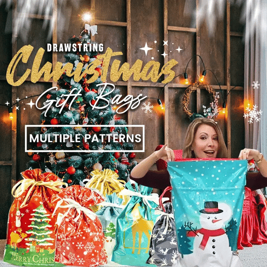 🏆50K+ SOLD! 🔥Christmas Sale 49% OFF🎅Drawstring Christmas Gift Bags — Biodegradable & Reusable — Eco-friendly gifting, no tape needed! 🎁