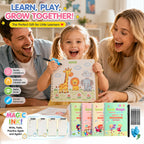 🏆LAST DAY SALE ONLY ￡6.99!🔥4-in-1 Fun Reusable Learning Books📚✨Handwriting • Numbers • Drawing • Fine Motor Skills • With Vanishing Ink Pen | Ages 2+ • Eco-Friendly & Screen-Free 🌱🇬🇧