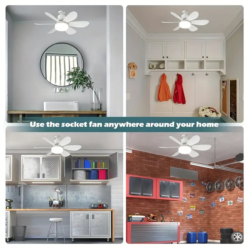 🌬️Surprise Price: Only £16.99!!🔥SmartBreez™ 40W LED Ceiling Fan Light – 20.5” Ultra-Quiet with Remote 🎯 | E27 + FREE B22 Adapter 🔌 | For Bedroom 😴, Kitchen 👩‍🍳 & Garage 🛠️ – UK Ready! 🇬🇧