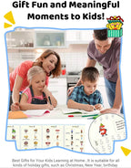 🏆LAST DAY SALE ONLY ￡6.99!🔥4-in-1 Fun Reusable Learning Books📚✨Handwriting • Numbers • Drawing • Fine Motor Skills • With Vanishing Ink Pen | Ages 2+ • Eco-Friendly & Screen-Free 🌱🇬🇧