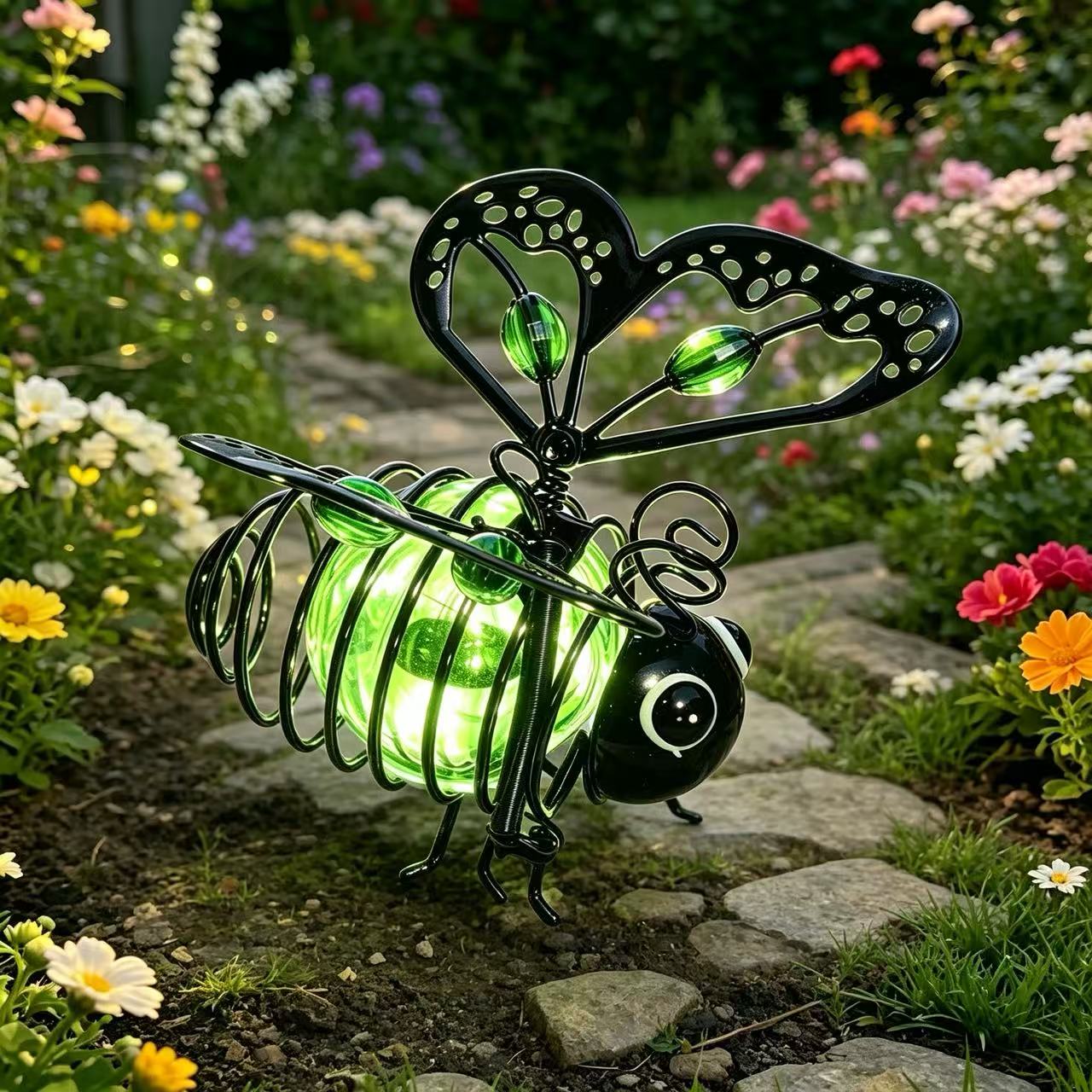 🔥Limited Time £10.99!! ⚡50K+ SOLD!✨🐝Hanging Solar Bee Light – Warm Amber Glow, Flicker-Free, Perfect for Garden Parties, Camping, or Kids’ Rooms – Spread Joy Day and Night 🌞🌜