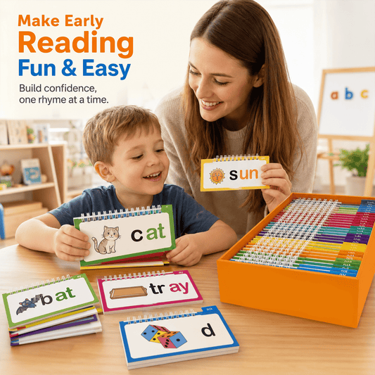 🥰Last Day Promotion - 49% OFF🌈📚 Read & Rhyme Flip-Book Set – 30 Educational Phonics Flip Books for Early Learning
