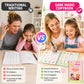 🏆LAST DAY SALE ONLY ￡6.99!🔥4-in-1 Fun Reusable Learning Books📚✨Handwriting • Numbers • Drawing • Fine Motor Skills • With Vanishing Ink Pen | Ages 2+ • Eco-Friendly & Screen-Free 🌱🇬🇧