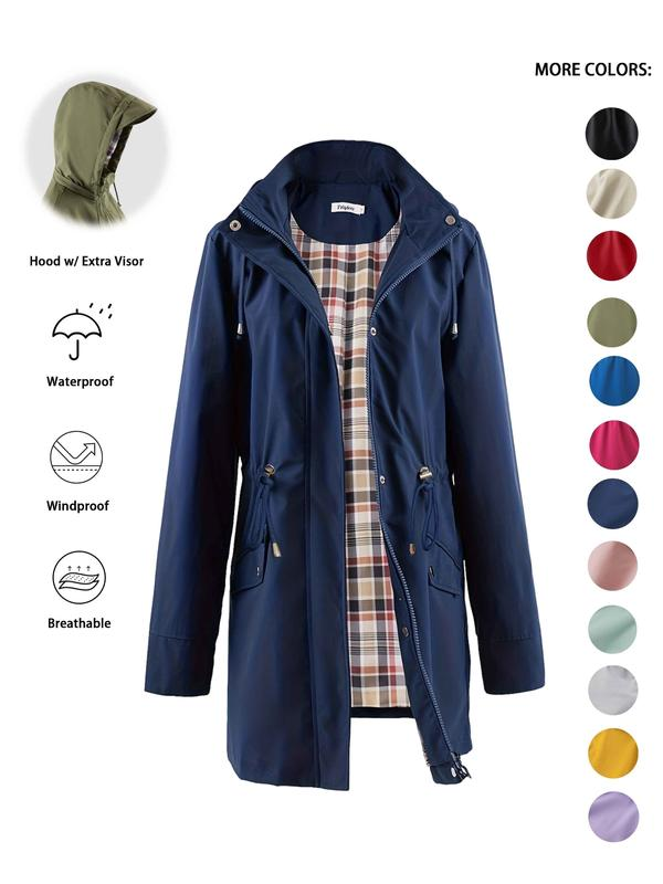 🔥This Week's Special Price!!🧥💦Womens Chic. Lightweight. Waterproof Jacket🍃-Unleash Style and Durability in Any Storm!