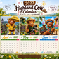 ⏳💥Final 3 hours-￡6.99!!🐮2027 Funny Highland Cow Wall Calendar | A4 Hanging Calendar | Designed by Isabel Kline