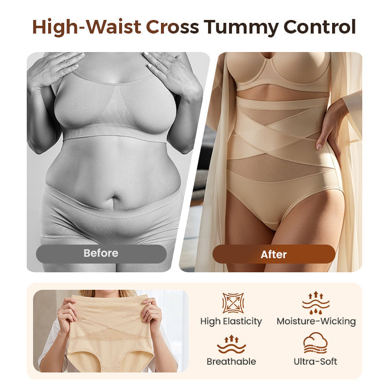🌸Last day – Buy 1, get 2 free!✨ High-waisted shapewear pants in plus sizes with tummy control