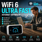 🥳2026 HOT SALE🥳💞50K+ SOLD!📶🌐 50% OFF! Mobile Hotspot – Portable WiFi, full coverage anywhere. No contract, no setup. Stay connected on the go! 📱✨（No card included））
