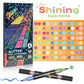 🎨Glitter Effect Brush Markers🥇✨: Create Sparkling Art Smoothly 🥳🌈24-96 Colors | Smooth No Clog | No Bleed Through📝