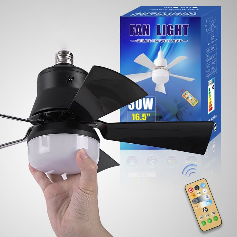 🌬️Surprise Price: Only £16.99!!🔥SmartBreez™ 40W LED Ceiling Fan Light – 20.5” Ultra-Quiet with Remote 🎯 | E27 + FREE B22 Adapter 🔌 | For Bedroom 😴, Kitchen 👩‍🍳 & Garage 🛠️ – UK Ready! 🇬🇧