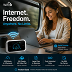 🥳2026 HOT SALE🥳💞50K+ SOLD!📶🌐 50% OFF! Mobile Hotspot – Portable WiFi, full coverage anywhere. No contract, no setup. Stay connected on the go! 📱✨（No card included））