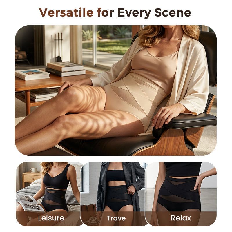 🌸Last day – Buy 1, get 2 free!✨ High-waisted shapewear pants in plus sizes with tummy control