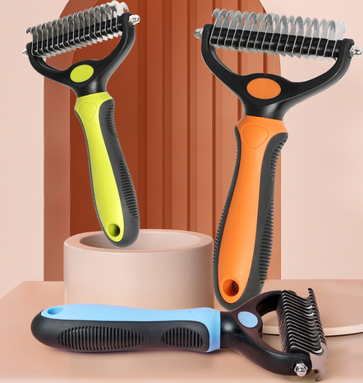 🐾 LIMITED TIME 50% OFF! ✨ Professional Pet Deshedding Tool – Gentle, 2-in-1, Efficient ✨