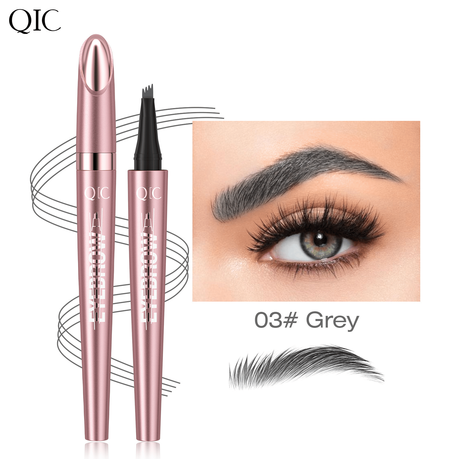 🥳BUY 1 GET 1 FREE💞50K+ SOLD!💥✨3D Natural-Looking Eyebrow Pencil– 4-prong tip creates natural hair-like strokes. Waterproof, smudge-proof & lasts 24h