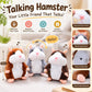 🐹 Last Day Special Price & Free Shipping！✨Talking Hamster Plush – repeats whatever you say, auto head-shaking, hilarious fun for kids & adults🎁