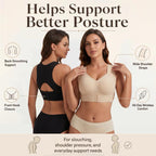 🎁🔥Last day sale 50% OFF⏳👍✨Cross Back Front Closure Wireless Posture Support Bra– All-Day Comfort, Breathable & Summer-Ready 💕