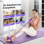 🏆Last Day Special Price !!⚡💪Multi-functional Pedal Resistance Band Trainer – Portable Foot Pedal Fitness Equipment for Home Gym🌿🏠