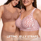 🏆LAST DAY SALE 49% OFF 🔥Super Firming Leopard Print Jelly  Bra | Women Wirefree Bras 👍No More Sagging Breasts