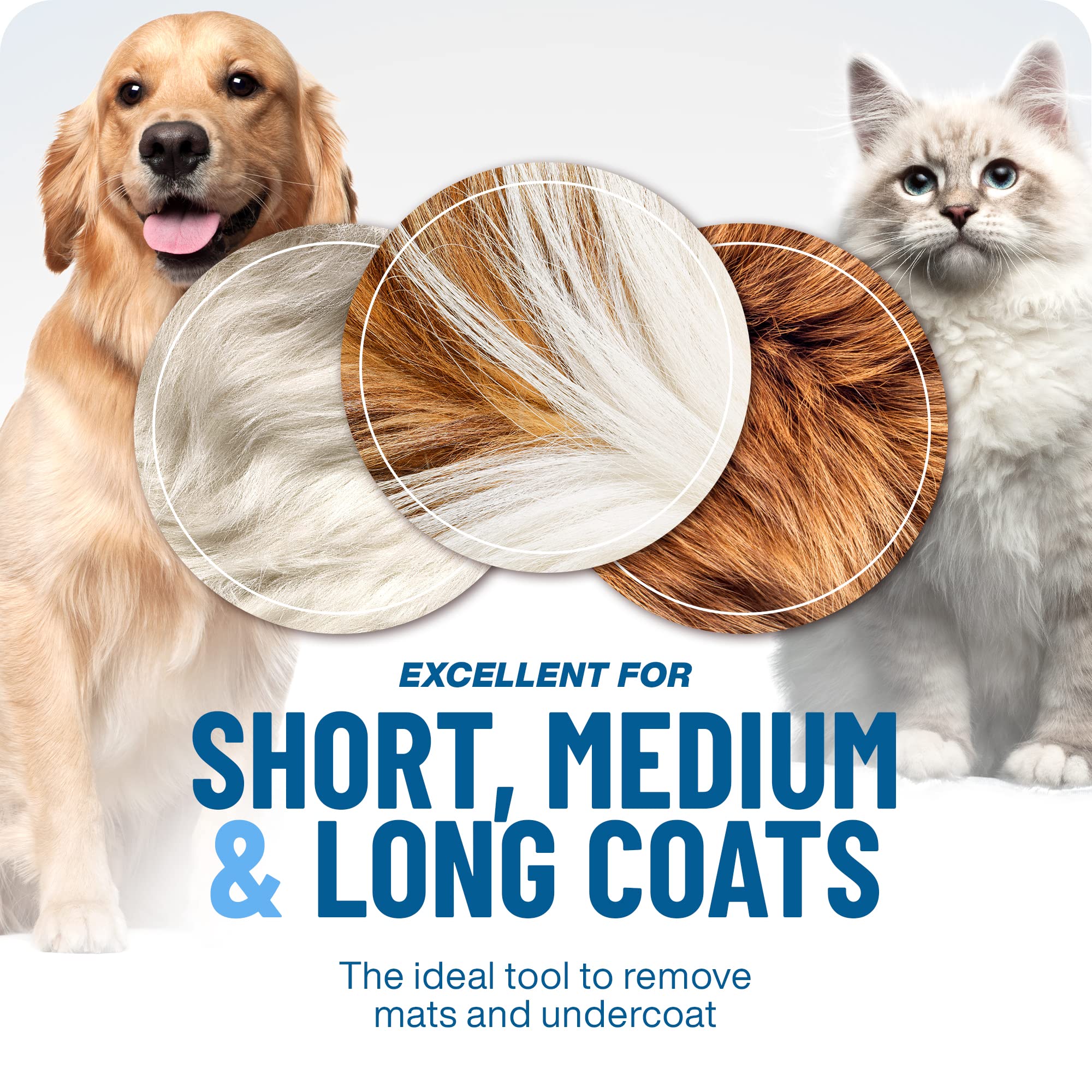 🐾 LIMITED TIME 50% OFF! ✨ Professional Pet Deshedding Tool – Gentle, 2-in-1, Efficient ✨