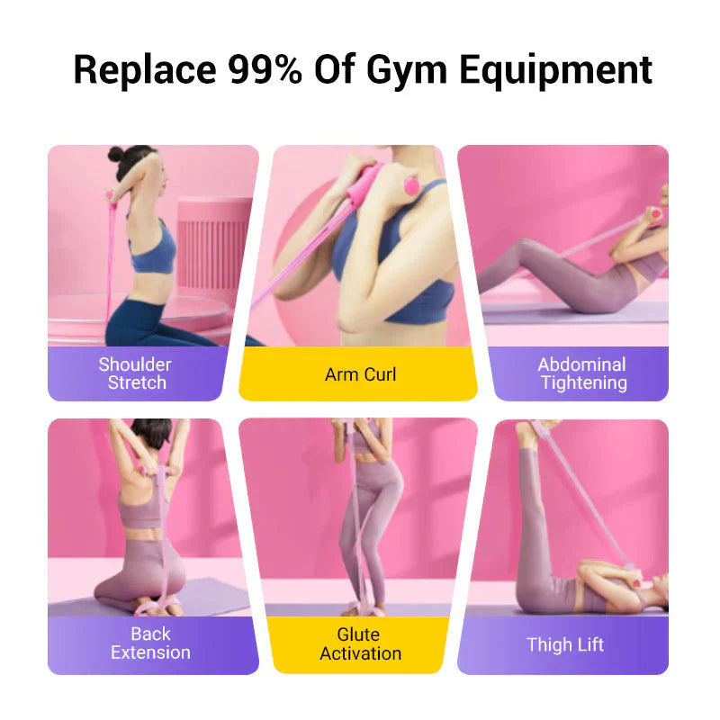 🏆Last Day Special Price !!⚡💪Multi-functional Pedal Resistance Band Trainer – Portable Foot Pedal Fitness Equipment for Home Gym🌿🏠