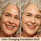 🥳BUY 1 GET 1 FREE:￡9.99!!💞Cover Cream Stick V w/ Detachable Brush - Korean Skin Care Color-Changing Foundation Stick with Collagen Capsules