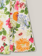 ⏰Summer Hot Sale 70% OFF💃Floral Smocked Square Neck Midi Dress with Pockets