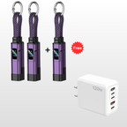 🎁💥LAST DAY SPECIAL PRICE!-￡7.99!!🔌4-in-1 Charging Cable with Digital Display & Keychain – Fast-Charging, Kink-Resistant & Compact