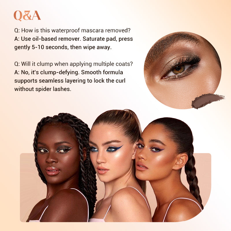 ✨LAST DAY BUY 1 GET 1 FREE!!✨Ultimate Waterproof & Sweatproof Lengthening & Curling Mascara👁️ 1