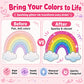 🎨Glitter Effect Brush Markers🥇✨: Create Sparkling Art Smoothly 🥳🌈24-96 Colors | Smooth No Clog | No Bleed Through📝