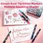 🎨Glitter Effect Brush Markers🥇✨: Create Sparkling Art Smoothly 🥳🌈24-96 Colors | Smooth No Clog | No Bleed Through📝