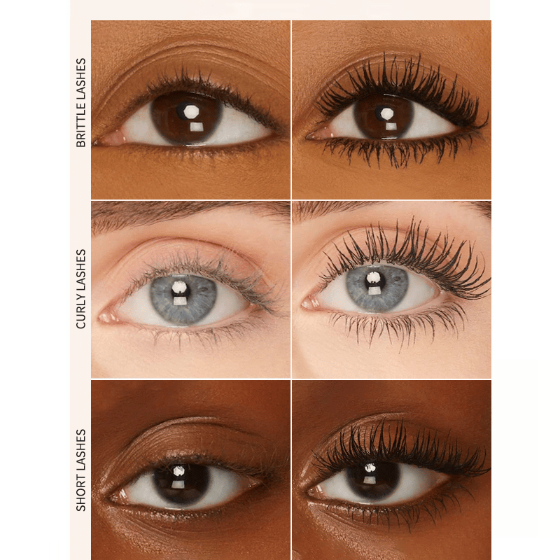 🥳BUY 1 GET 1 FREE:￡7.99!!💞50K+ SOLD!👁️✨ All-Day Beautiful Lashes, Smudge-Proof! Waterproof Fiber Mascara for Natural Volume💖