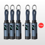 🎁💥LAST DAY SPECIAL PRICE!-￡7.99!!🔌4-in-1 Charging Cable with Digital Display & Keychain – Fast-Charging, Kink-Resistant & Compact