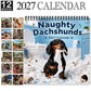 🐶LAST DAY SALE: Only £7.99🎁Naughty Dachshunds 2027 Wall Calendar – 12 Months of Mischief, Mayhem & Sausage Dog Smiles