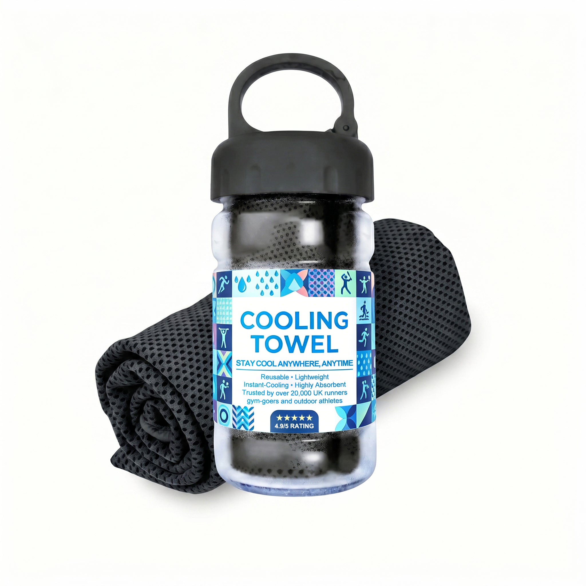 🔥Summer Hot Sale - BUY 1 GET 1 FREE!!⚡50K+ SOLD!❄️Cold Sweat Towel You Can Use Anywhere, Anytime! Reusable Soft Absorbent Cooling Portable