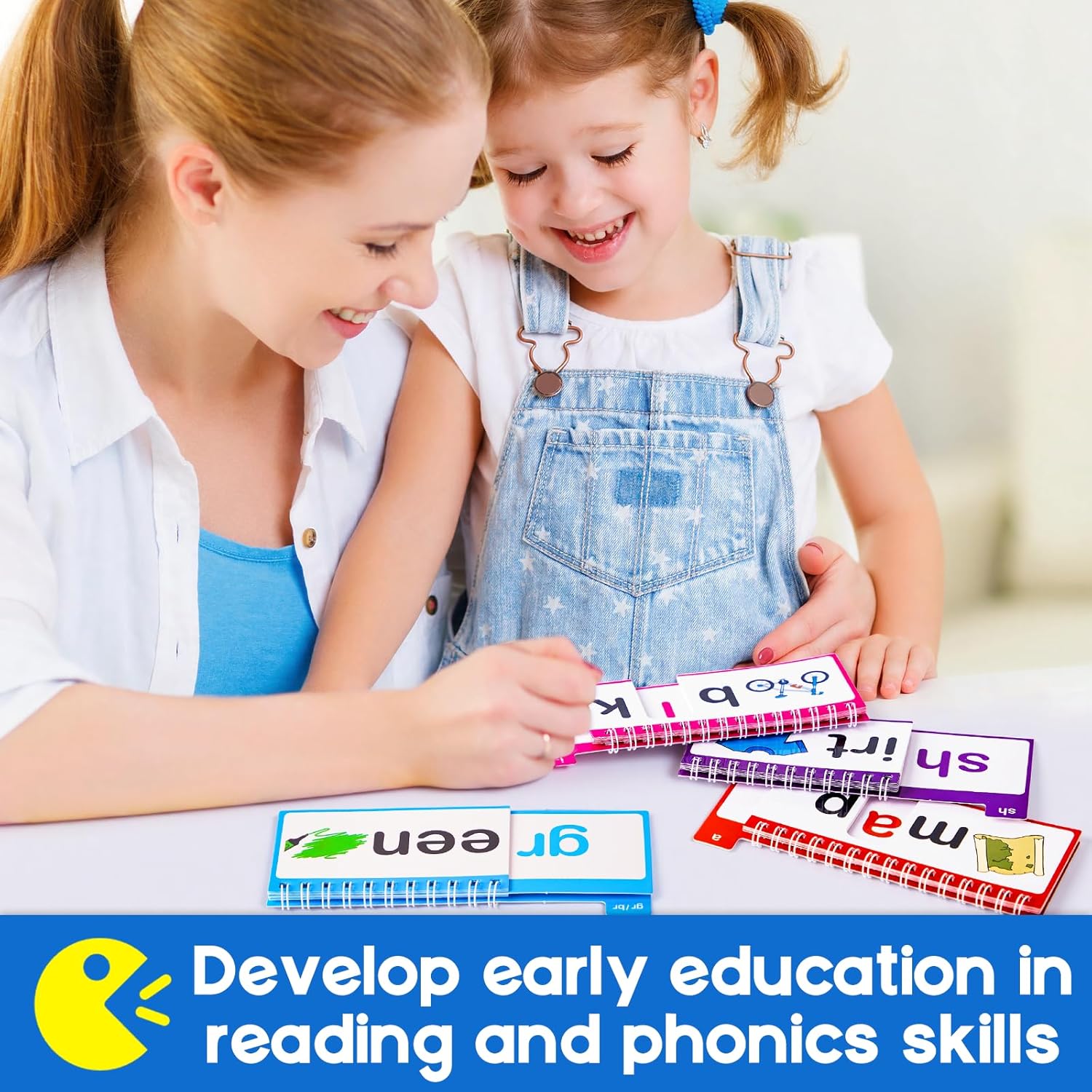 🥰Last Day Promotion - 49% OFF🌈📚 Read & Rhyme Flip-Book Set – 30 Educational Phonics Flip Books for Early Learning