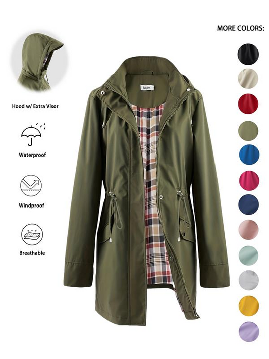 🔥This Week's Special Price!!🧥💦Womens Chic. Lightweight. Waterproof Jacket🍃-Unleash Style and Durability in Any Storm!