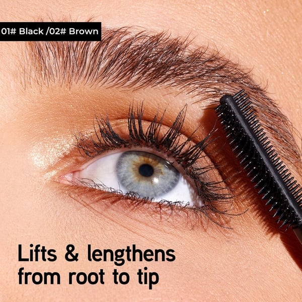 🥳BUY 1 GET 1 FREE:￡7.99!!💞50K+ SOLD!👁️✨ All-Day Beautiful Lashes, Smudge-Proof! Waterproof Fiber Mascara for Natural Volume💖