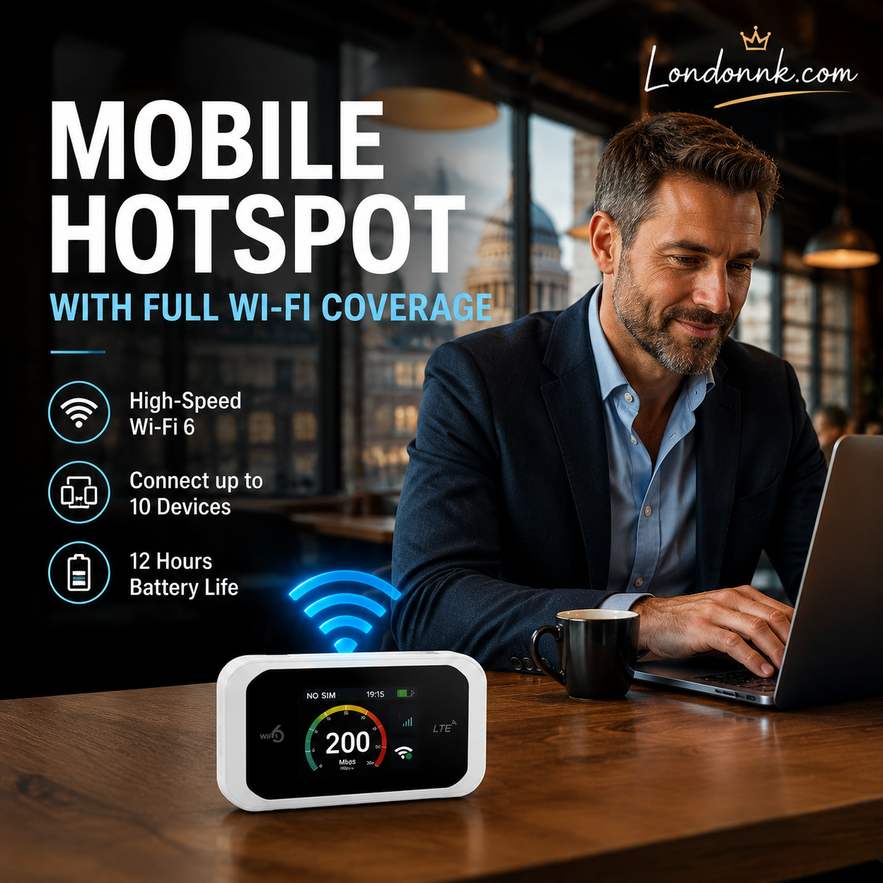 🥳2026 HOT SALE🥳💞50K+ SOLD!📶🌐 50% OFF! Mobile Hotspot – Portable WiFi, full coverage anywhere. No contract, no setup. Stay connected on the go! 📱✨（No card included））