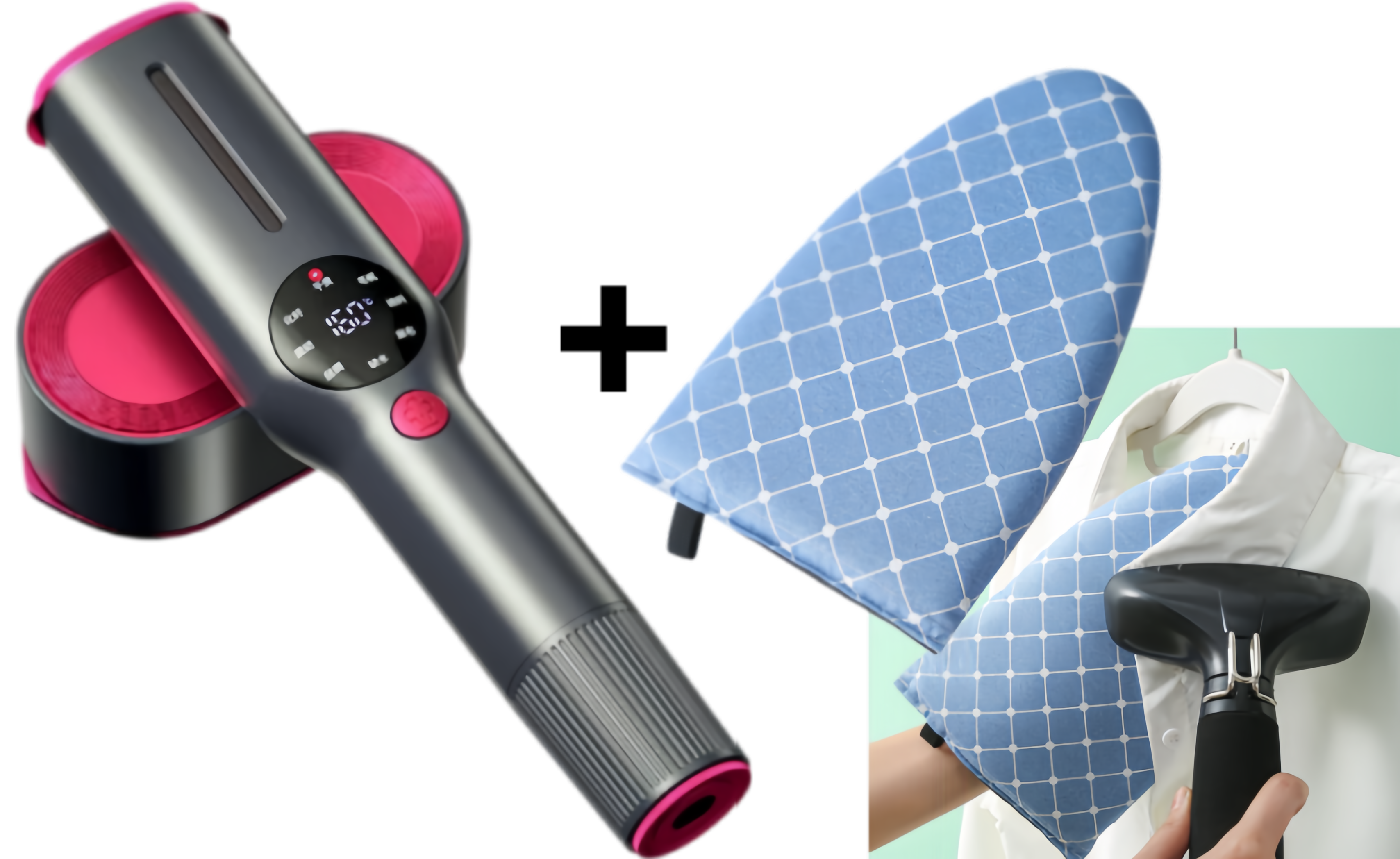 📢📢50% OFF!!! 🔥✨ Handheld Garment Steamer – Intense Steam, Fast Heat-Up and 90° Rotating Head | Perfect for Travel and Home ⚡
