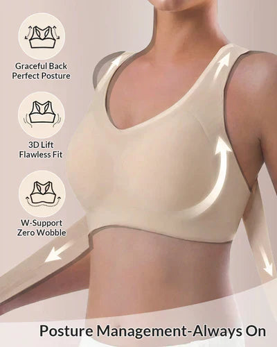 🎁🔥Last day sale 50% OFF⏳👍✨Cross Back Front Closure Wireless Posture Support Bra– All-Day Comfort, Breathable & Summer-Ready 💕